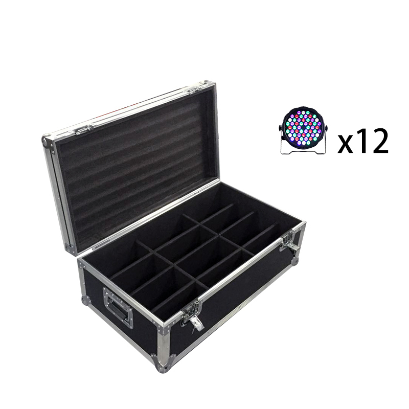 FlightCase With 6/8/10/12/16pcs LED 54x3W RGBW LED Flat Par RGBW Color Mixing DJ Wash Light Stage Uplighting KTV Disco DJ DMX512