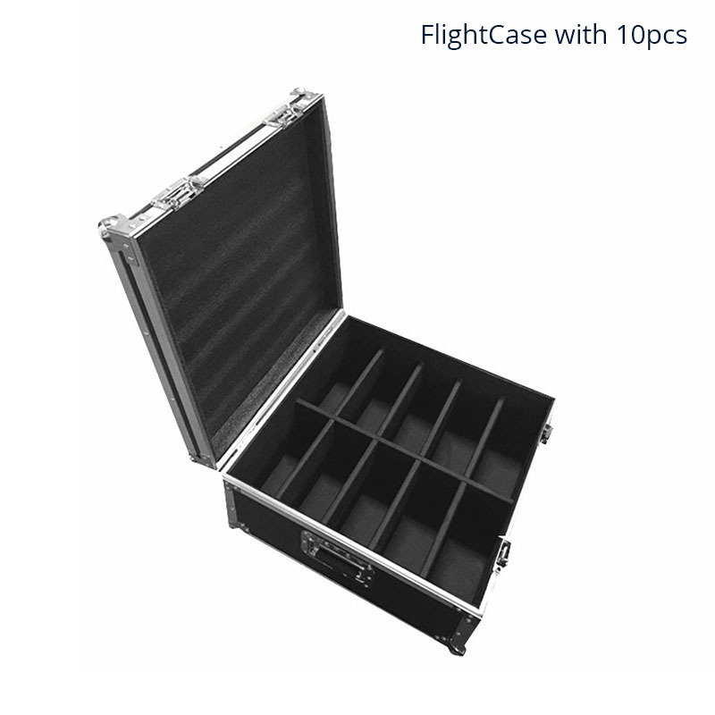 Flight Case with 6/8/10/12/16 pieces LED Flat Par 9x10WD+30W RGB Light RGB 3IN1 Lighting for Club Party Disco DJ,SHEHDS Stage Lighting