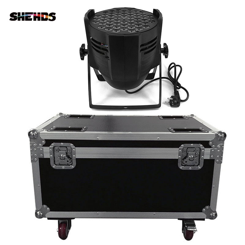 LED Par Can 54x3W Lighting  With Flightcase with 2/4/6/8pcs For Professional Light DJ disco  Led Stage Lighting