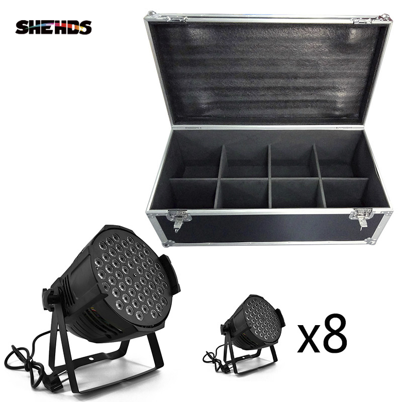 LED Par Can 54x3W Lighting  With Flightcase with 2/4/6/8pcs For Professional Light DJ disco  Led Stage Lighting