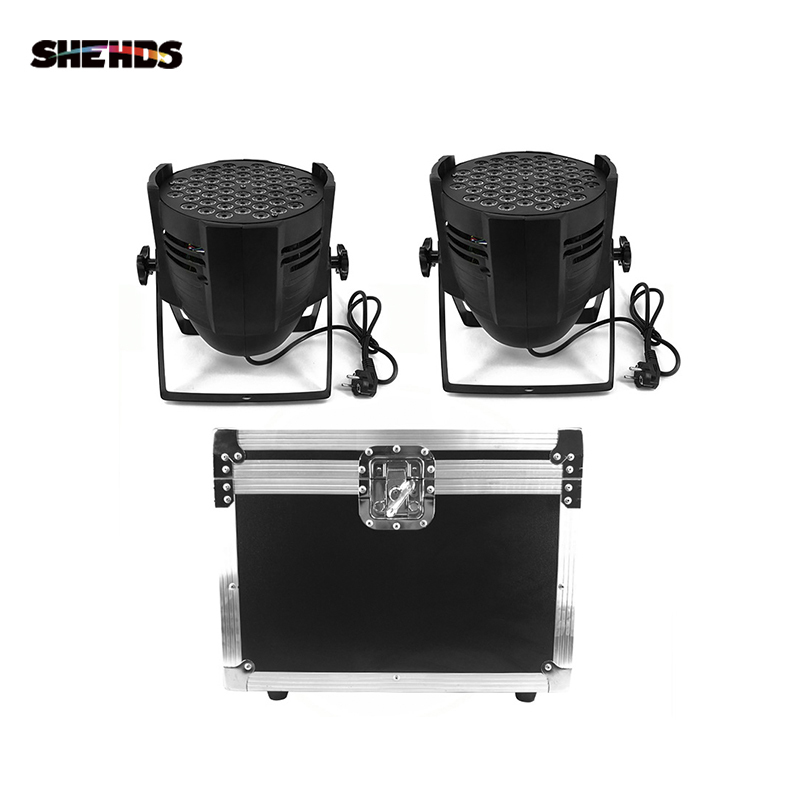 LED Par Can 54x3W Lighting  With Flightcase with 2/4/6/8pcs For Professional Light DJ disco  Led Stage Lighting