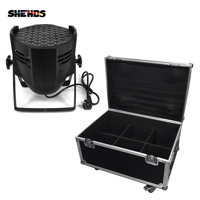 LED Par Can 54x3W Lighting  With Flightcase with 2/4/6/8pcs For Professional Light DJ disco  Led Stage Lighting