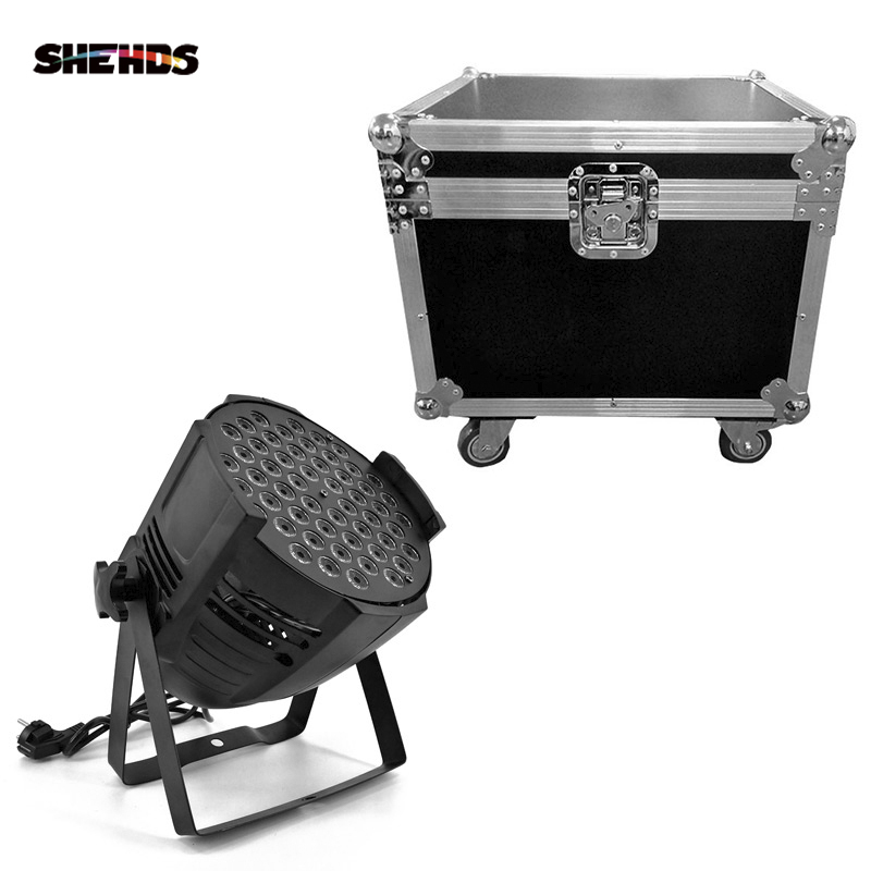 LED Par Can 54x3W Lighting  With Flightcase with 2/4/6/8pcs For Professional Light DJ disco  Led Stage Lighting