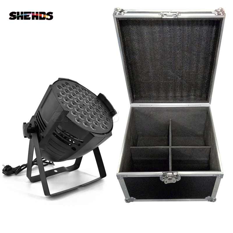 LED Par Can 54x3W Lighting  With Flightcase with 2/4/6/8pcs For Professional Light DJ disco  Led Stage Lighting