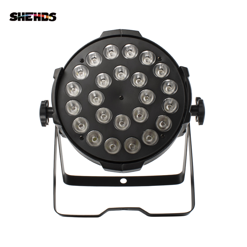 24x12W Quad Led Par Light RGBW 4IN1 DMX DJ Light Disco KTV Party Bar Stage 6/8 Channels SHEHDS Wedding Effect Equipment Powercon