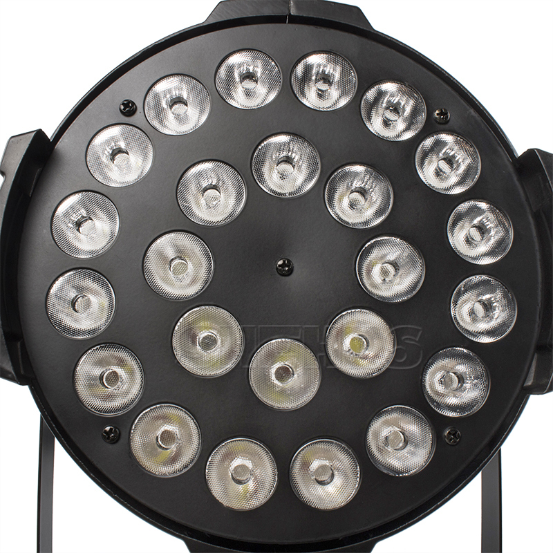 24x12W Quad Led Par Light RGBW 4IN1 DMX DJ Light Disco KTV Party Bar Stage 6/8 Channels SHEHDS Wedding Effect Equipment Powercon