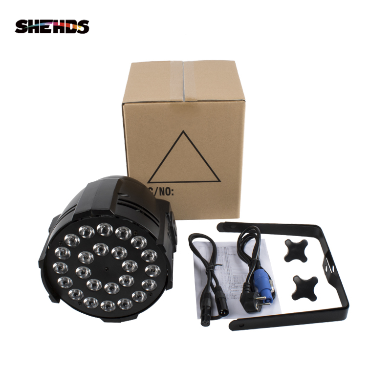 24x12W Quad Led Par Light RGBW 4IN1 DMX DJ Light Disco KTV Party Bar Stage 6/8 Channels SHEHDS Wedding Effect Equipment Powercon