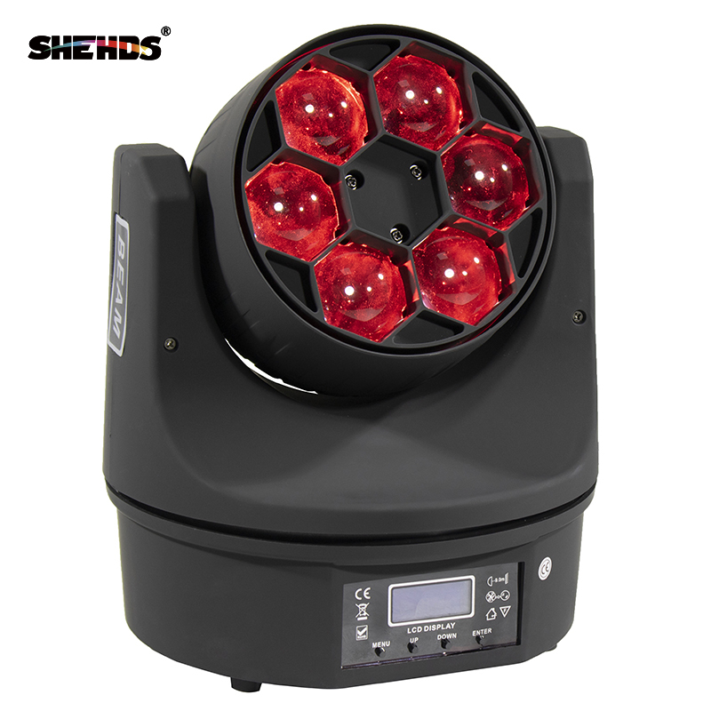 Flight Case "WITH" LED 6x15W Bee Eye Beam+ Wash Light (4 pieces) DJ Disco Stage Moving Head Lights
