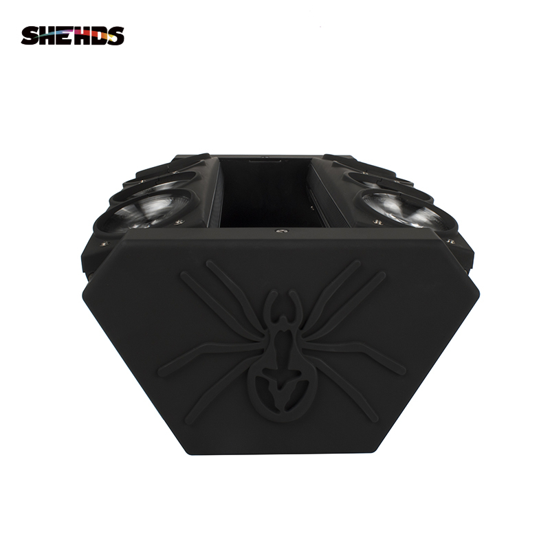 LED Beam Spider 8x10W RGBW Lighting FlightCase With 2 & 4 pcs Party Light DJ Free Shiping