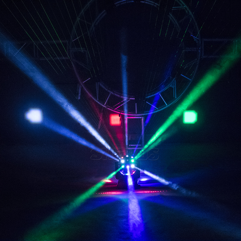 New High Brightness 16X3W LED Football Moving head light 3in1(Beam&Laser&Strobe) Lighting Red and Green Laser