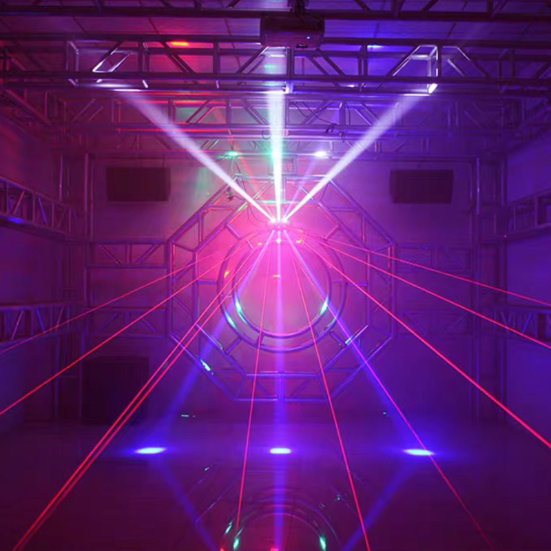 New High Brightness 16X3W LED Football Moving head light 3in1(Beam&Laser&Strobe) Lighting Red and Green Laser
