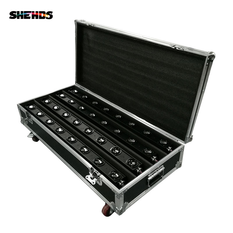 FlightCase "WITH" LED 8x12W Bar Beam Moving Head  2pcs/4pcs
