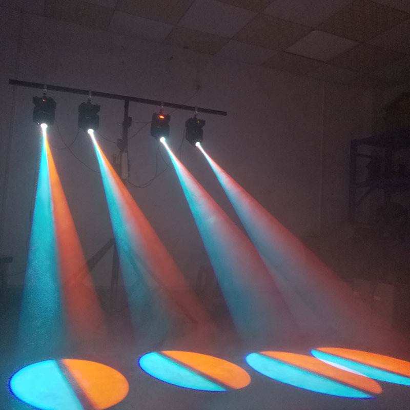 Flight Case with 4 pieces/lot Eyourlife LED Inno Pocket Spot Mini Moving Head Light 30W DMX Dj 8 Gobos Effect Stage Lights