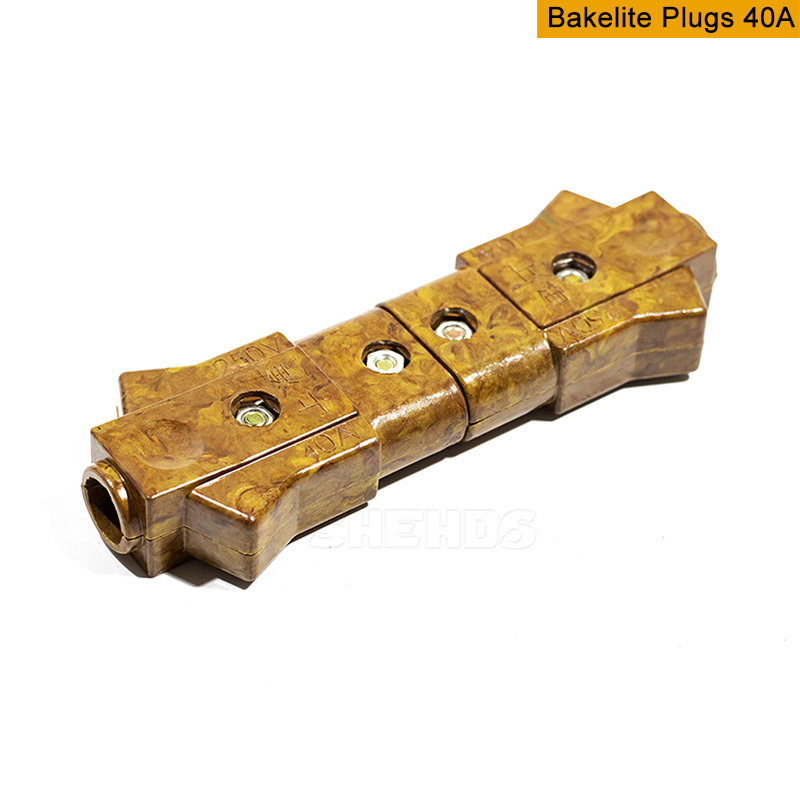 10/16/40 A Bakelite Plug Female-Male Connector