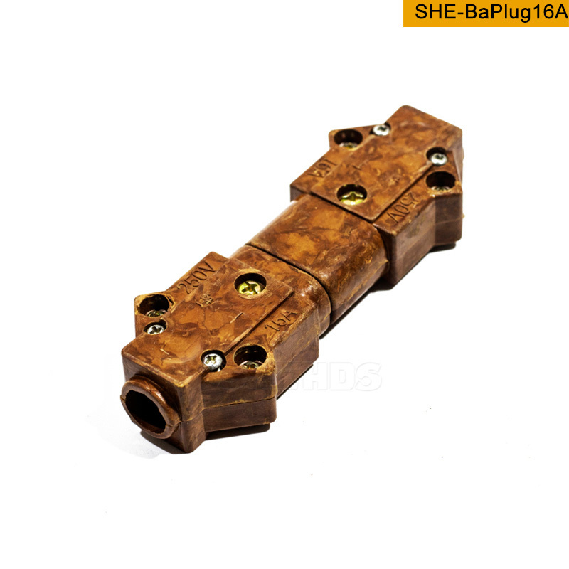 10/16/40 A Bakelite Plug Female-Male Connector