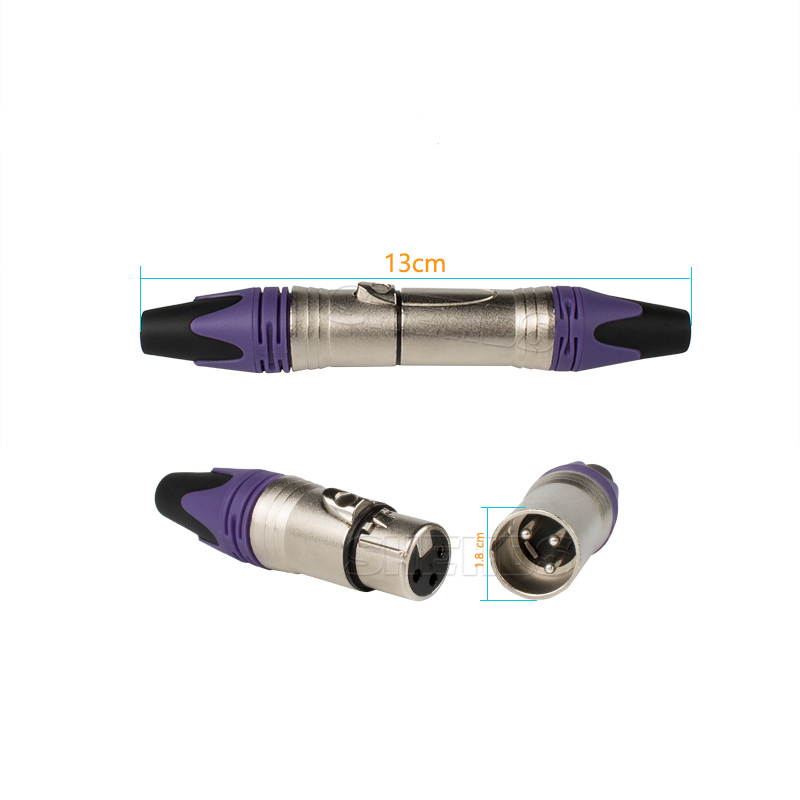 DMX Iron Plug-Black/Blue/Violet/Corners