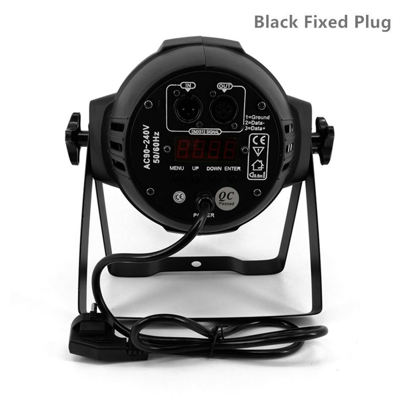 6pcs/Lot  Aluminum Alloy LED Par 18x12W RGBW 4in1 Quad LED Par Can Par 64 led Spotlight DJ Projector Wash Lighting Stage Light