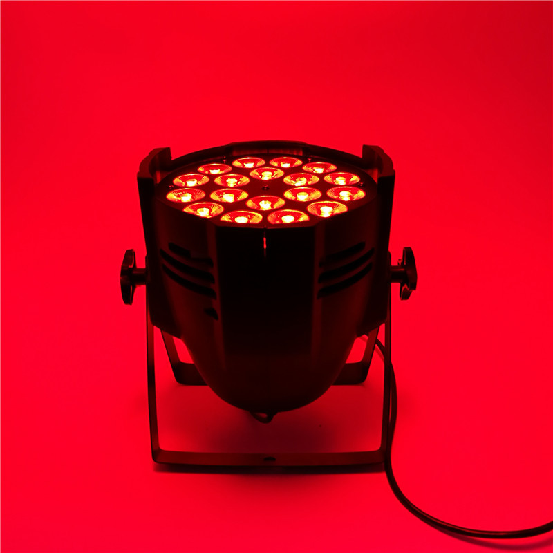 6pcs/Lot  Aluminum Alloy LED Par 18x12W RGBW 4in1 Quad LED Par Can Par 64 led Spotlight DJ Projector Wash Lighting Stage Light