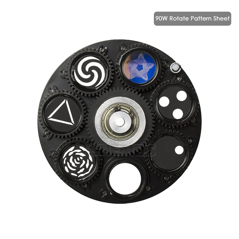 LED Gobo 90W Lighting Parts Lamp Pattern Sheet  Gobo Wheel