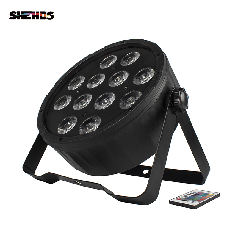 Wireless Remote Control LED Flat Par 12x12W RGBW 4in1 Lighting