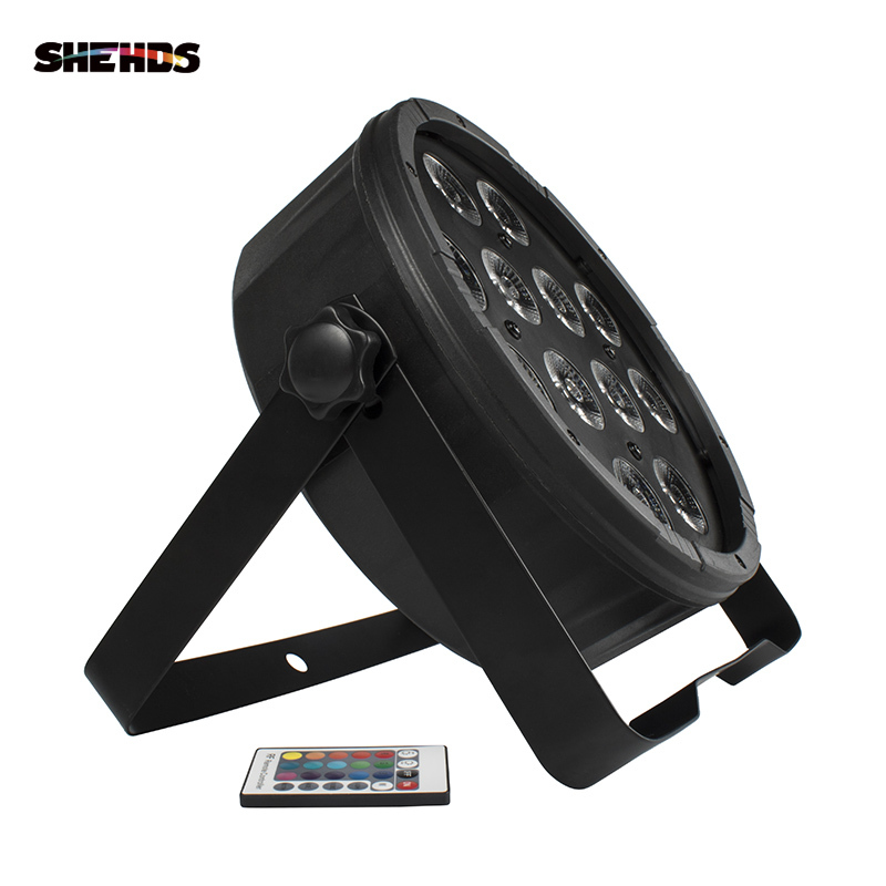 Wireless Remote Control LED Flat Par 12x12W RGBW 4in1 Lighting