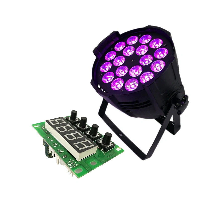 Mainboard LED 18x18W RGBWA+UV Light Motherboard Stage Lights Spare Part Professional Accessories Dmx controller 6/10 Channel