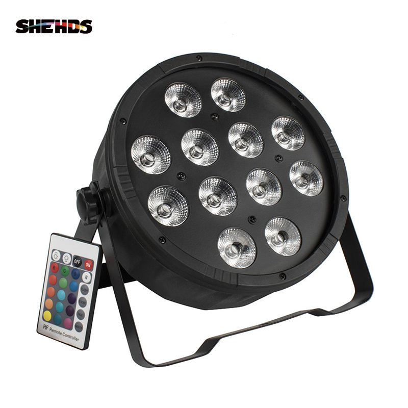 Wireless Remote Control LED Flat Par 12x12W RGBW 4in1 Lighting