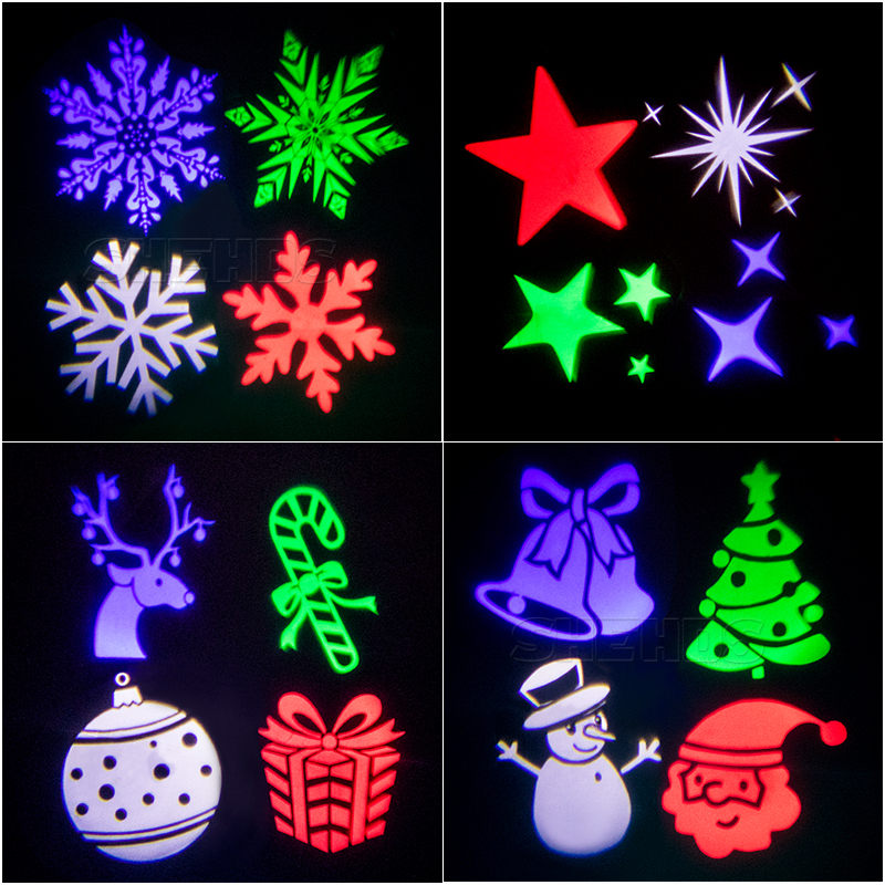 Pattern Light Remote Control LED Change Card Projector-RGBW