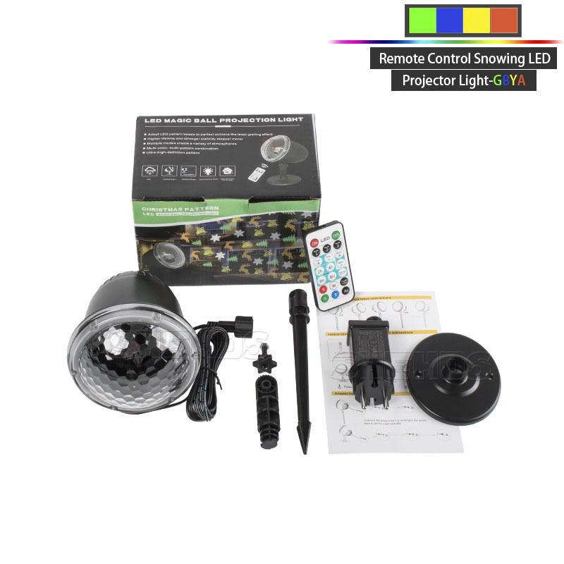 Remote Control Snowing LED Projector LightGBYA Adjustable Base Waterproof