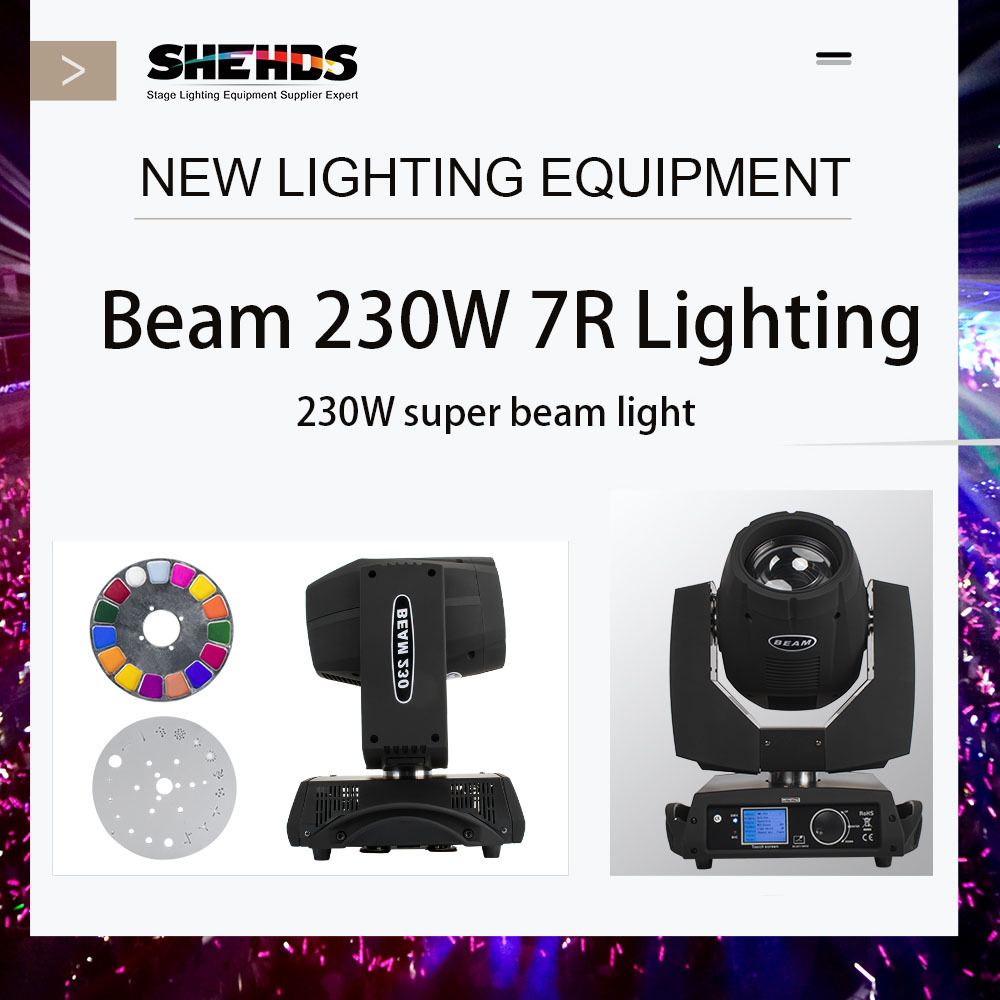 Beam 230W 7R Beam Moving Head Lighting Stage Light Nightclub Touch Screen Stgae DJ Disco Lighting Stage DJ Lighting