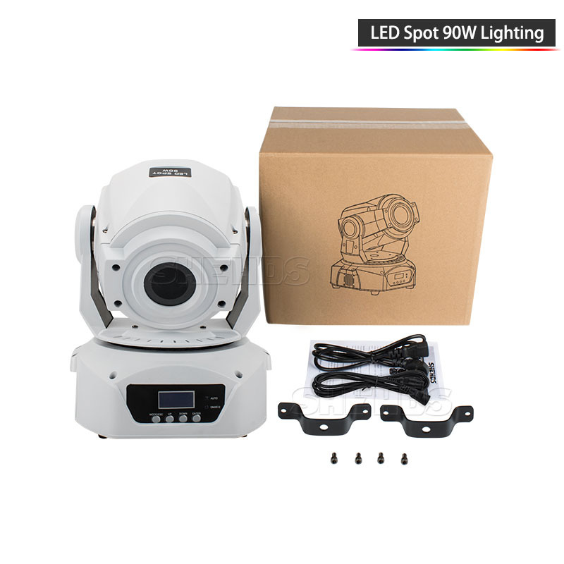New 90W 3 Prism LED Spot Moving Head Light/USA Lumens 90W LED DJ Spot Light For Party And Dance Floor Fast Shipping