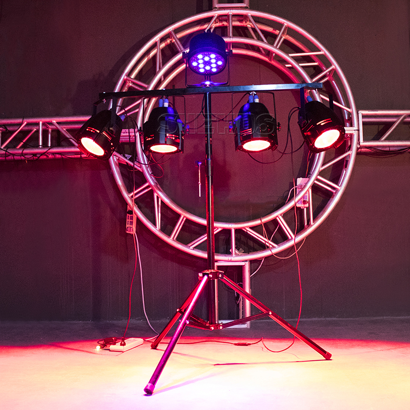 Stage Lighting Stand Durable and Portable Bracket With Carry 5 lights Stable Tripod