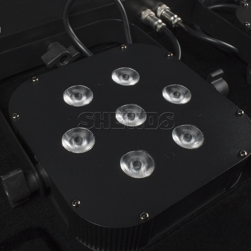 4pcs Led Par Kits 7x10W RGBW 4in1 with Stage Stand DJ Disco Sound Strobe Party Light Tripod Set