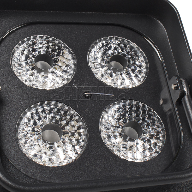 Mini Battery Par Light 4x18W RGBWA UV Wireless Par Light Wifi&IR Remote Control DMX Uplighting