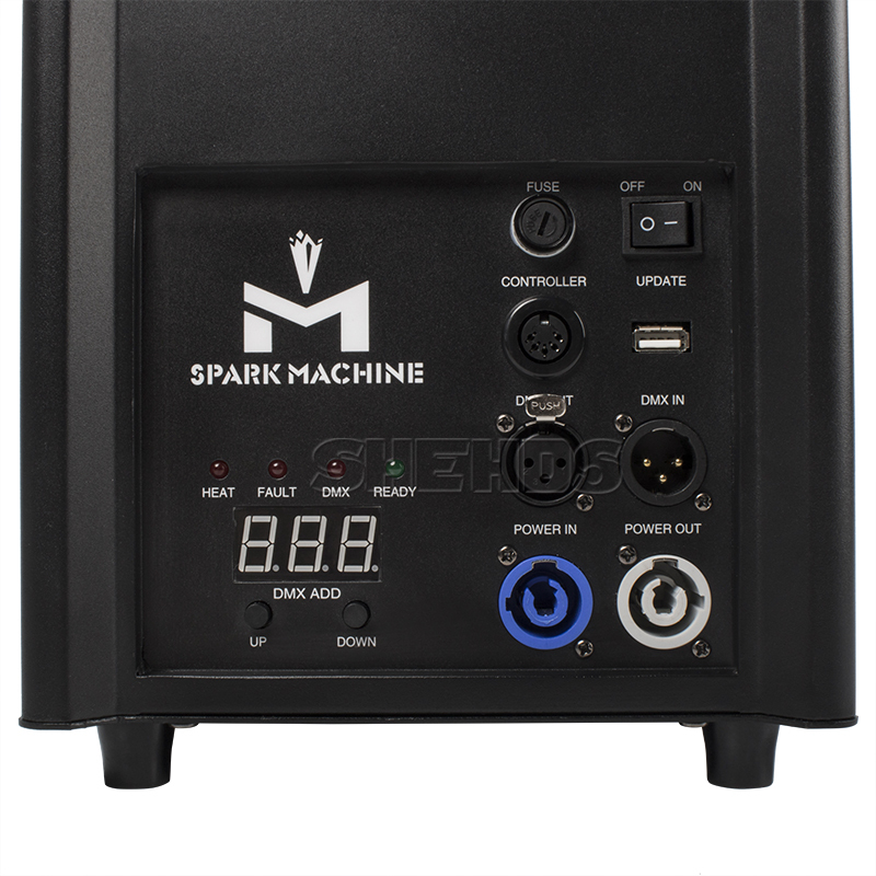 500W Wireless Firework Spark Out/Indoor Wedding Celebration Party Cold White Flame Machine