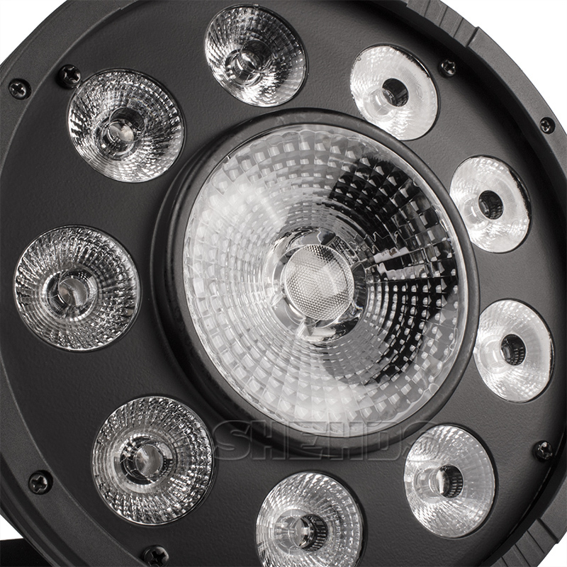 Wireless Remote Control LED Flat Par 9x10W+30W RGB DMX light Professional for DJ Disco Stage Party