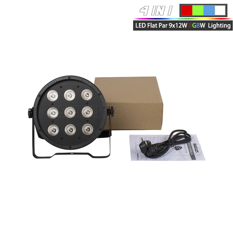 LED Par 9x12W RGBW 4IN1 Par light Disco DJ Music Party Club Dance Floor Stage Lighting
