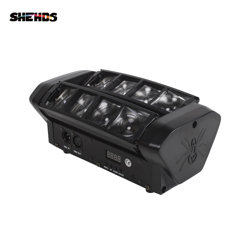 Mini LED Beam 8x6W Spider Light RGBW Laser DJ Show Moving Head Lighting
