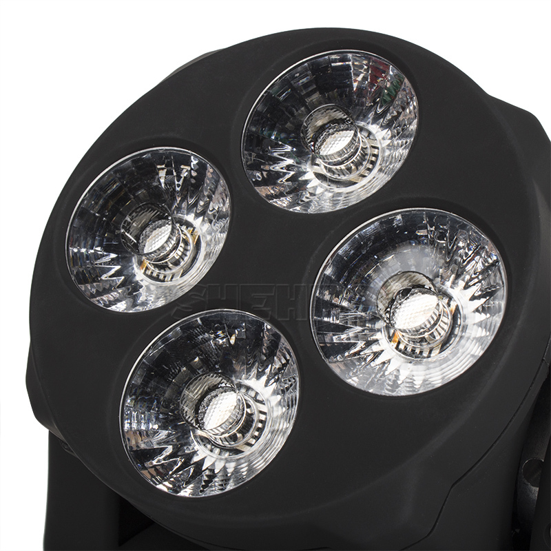 Mini LED Wash Moving Head 4x18W RGBWA+UV Lighting Professional Stage Light