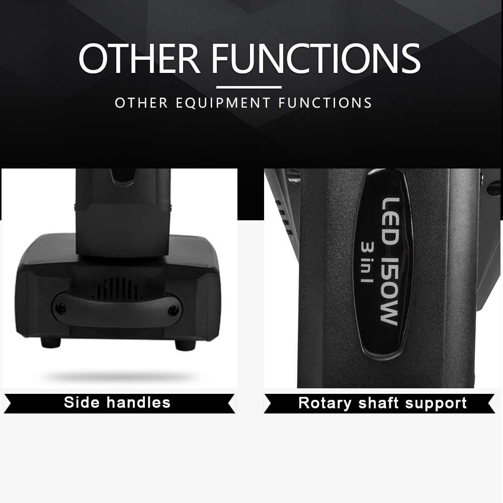 (Hybrid) LED Beam& Spot& Zoom 150W 3IN1 Moving head Lighting Stage Performance Dj Equipment Spotlight DJ Disco Stage Moving Head Lights