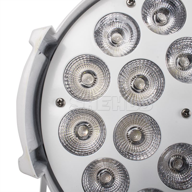 4/6/8 Pcs With Flight Case Big Aluminum Alloy White LED Par 18x18W RGBWA+UV 4/5/6IN1 Lighting