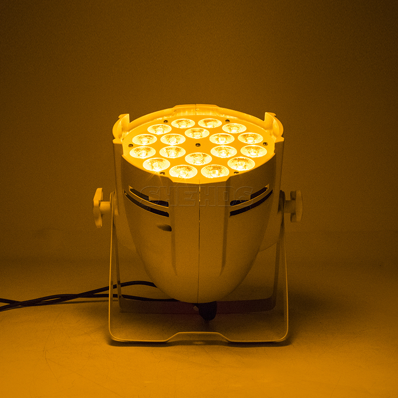4/6/8 Pcs With Flight Case Big Aluminum Alloy White LED Par 18x18W RGBWA+UV 4/5/6IN1 Lighting
