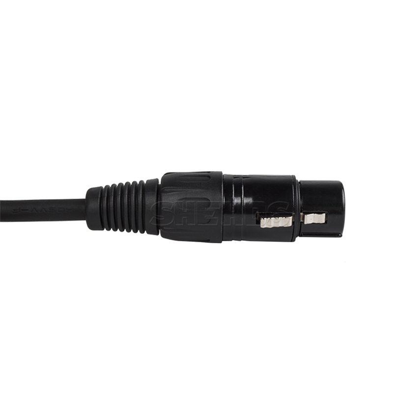 Iron DMX Cables high Quality 3-pin signal Connection DMX Cable For Stage Light
