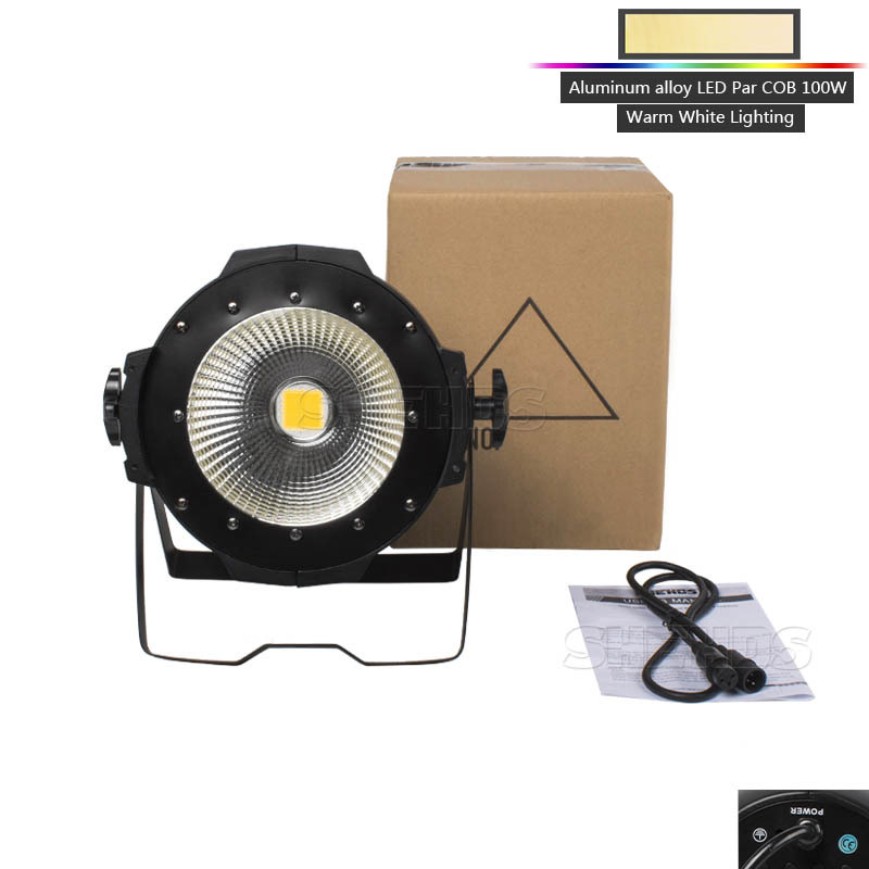 FlightCase with aluminum alloy LED Par Fixed Plug COB 100W Warm & White Cool Blinder Lighting