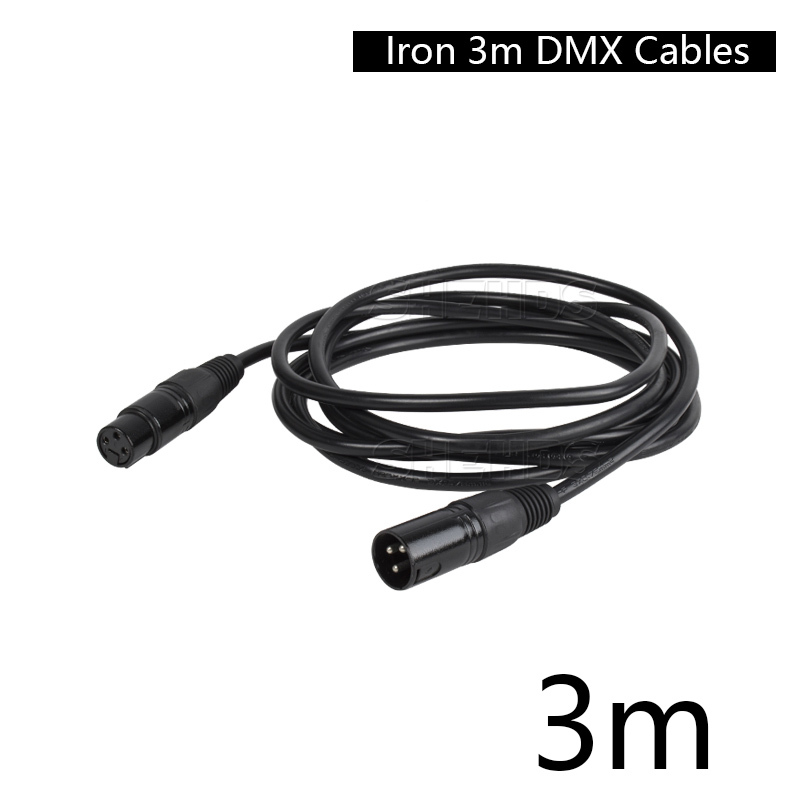 Iron DMX Cables high Quality 3-pin signal Connection DMX Cable For Stage Light
