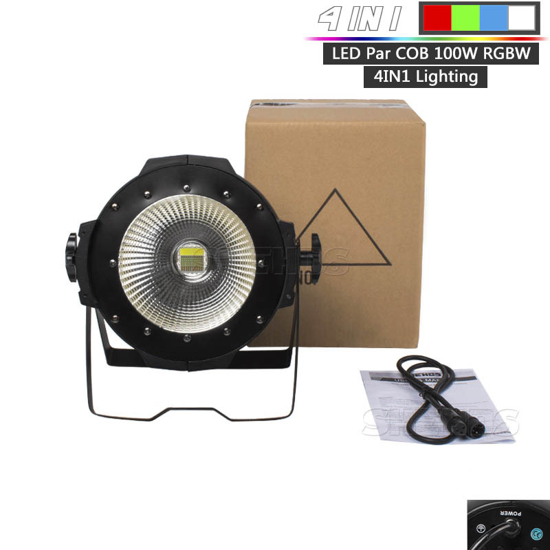 FlightCase 100W LED 4in1 6in1 COB Blinder With Flapper Barn Doors High Power  Aluminium Alloy Lighting