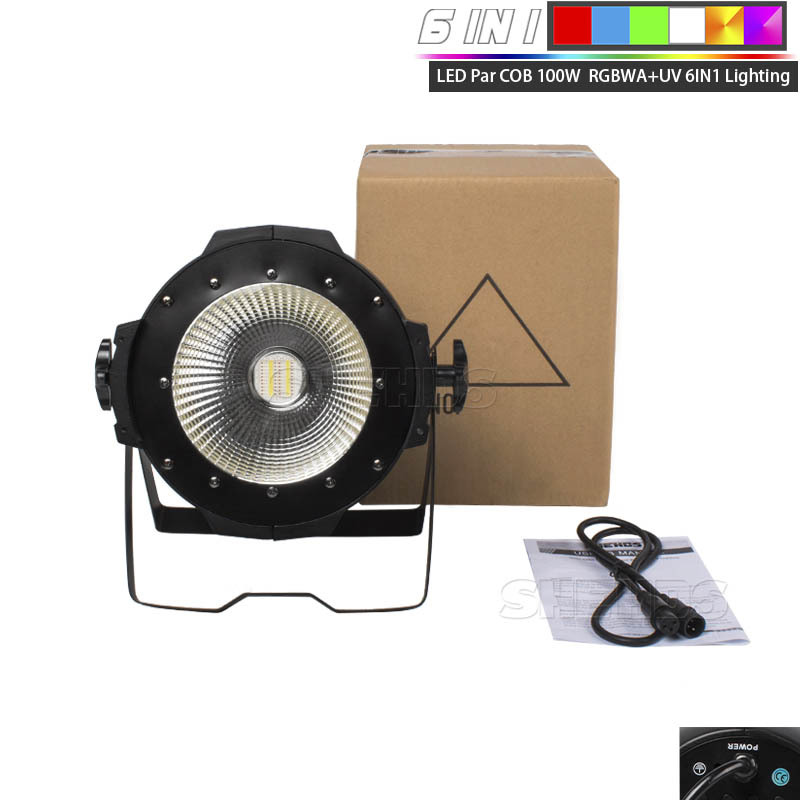 FlightCase 100W LED 4in1 6in1 COB Blinder With Flapper Barn Doors High Power  Aluminium Alloy Lighting