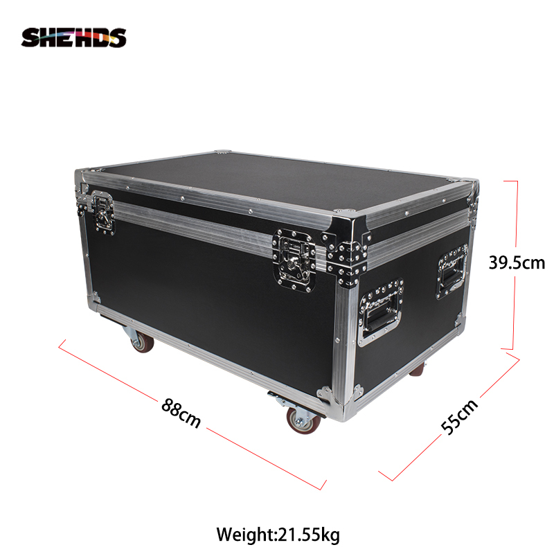 FlightCase Aluminum Alloy 200W COB Warm&Cool White Led Par Light With Barn Doors
