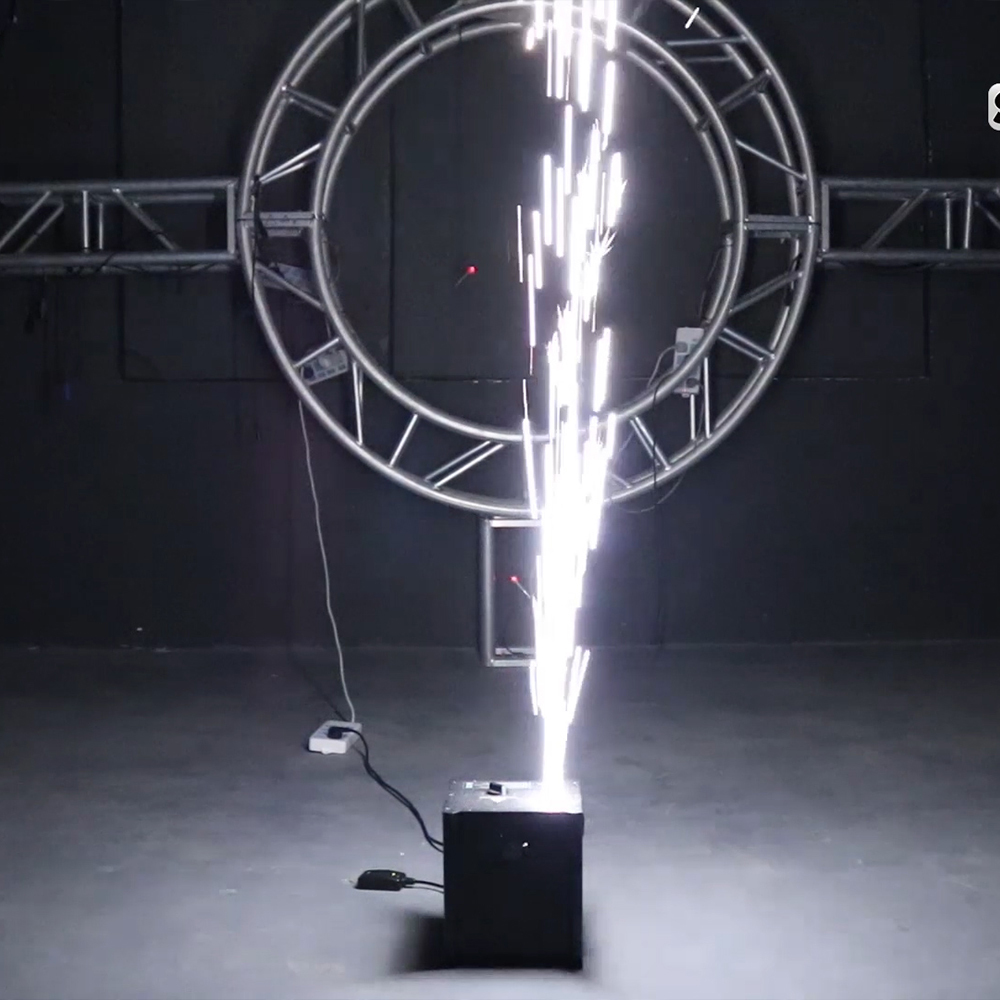 500W Wireless Firework Spark Out/Indoor Wedding Celebration Party Cold White Flame Machine