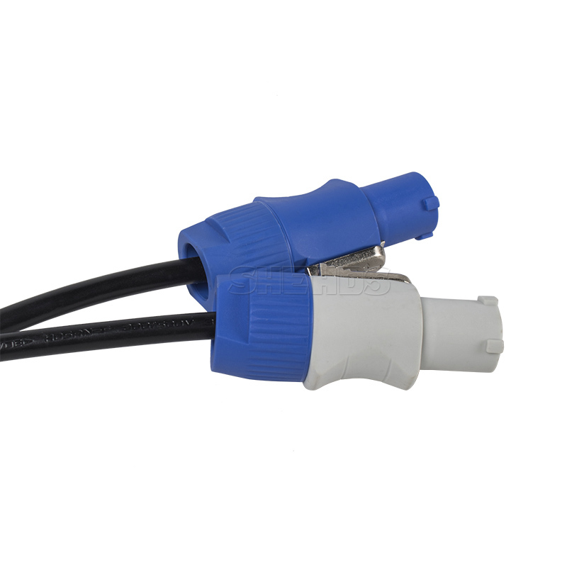 PowerCon Cable Power Connector Hand In Hand For DMX Stage Lighting Dj Equipment